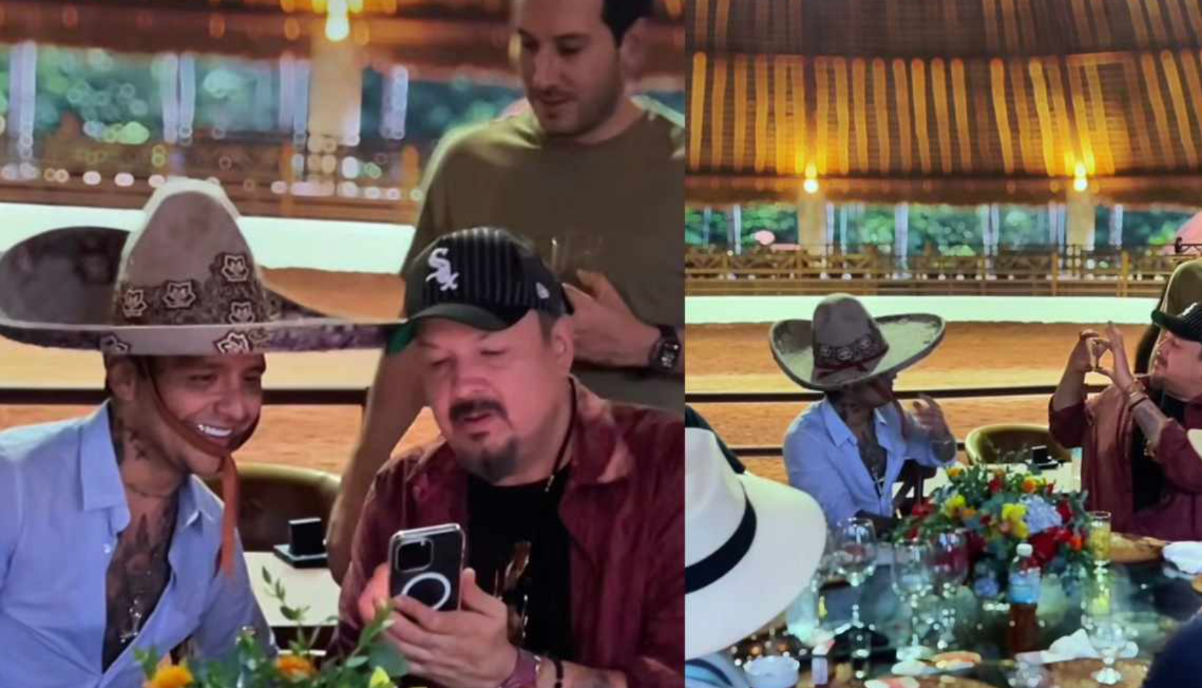 Christian Nodal sorprende a su suegro Pepe Aguilar con serenata